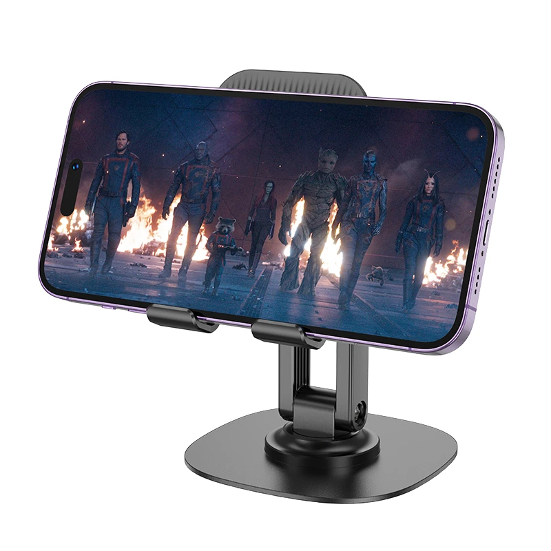 Тримач для телефона HOCO HD6 Winner dual-axis rotating desktop stand Black — фото 4