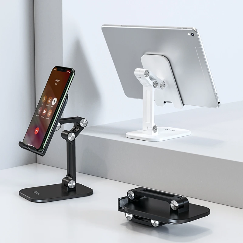 Тримач для телефона HOCO PH34 Excelente double folding desktop stand Black — фото 4