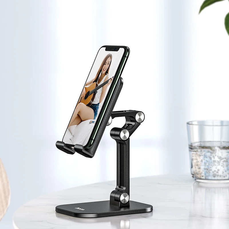 Тримач для телефона HOCO PH34 Excelente double folding desktop stand Black — фото 6