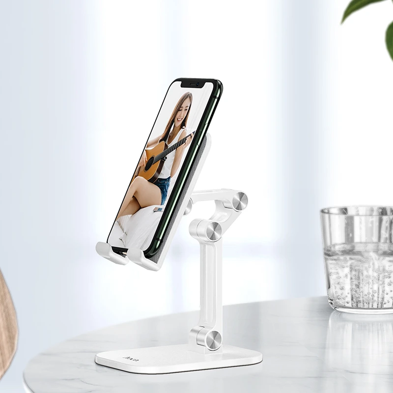 Тримач для телефона HOCO PH34 Excelente double folding desktop stand White — фото 3