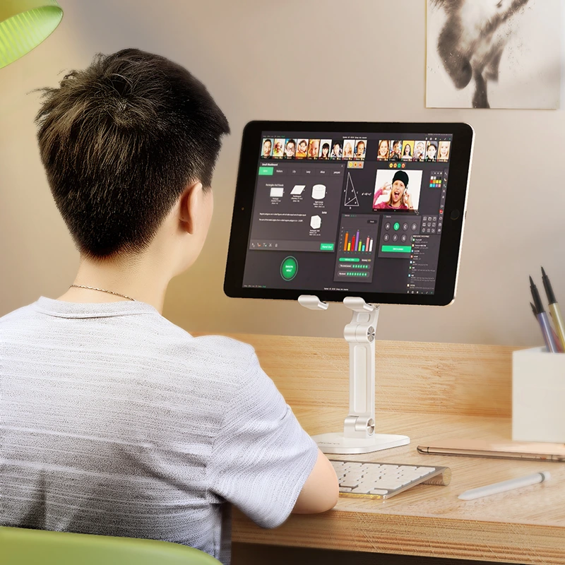 Тримач для телефона HOCO PH34 Excelente double folding desktop stand White — фото 4