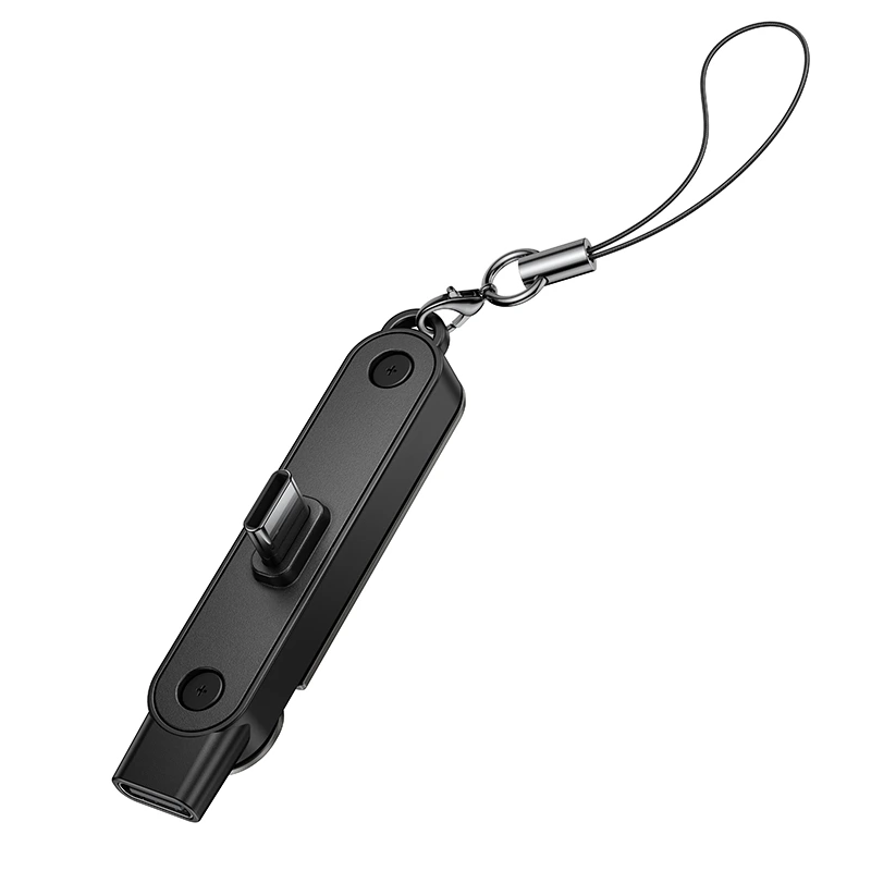 Тримач для телефона HOCO UA47A Type-C male to Type-C female holder-adapter Black — фото 7