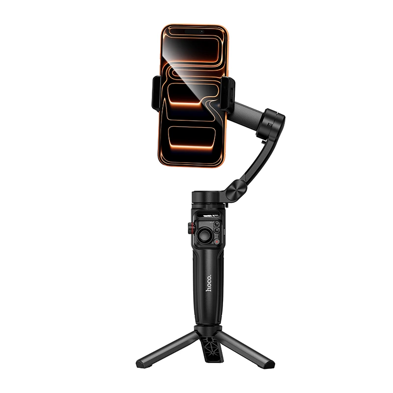 Триосьовий стабілізатор HOCO K91 Three-axis intelligent gimbal Black — фото 3