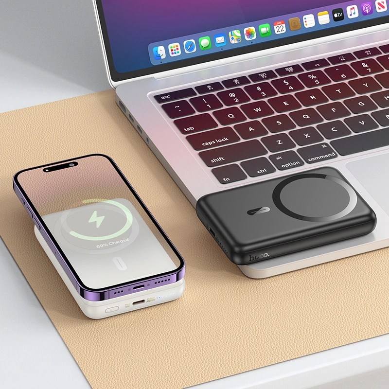 Зовнішній акумулятор HOCO J141 Grace PD20W magnetic power bank(10000mAh) Black — фото 4