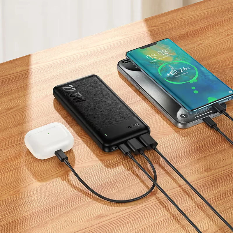 Зовнішній акумулятор HOCO J159 Essence 22.5W+PD20W fully compatible power bank(10000mAh) Black — фото 6