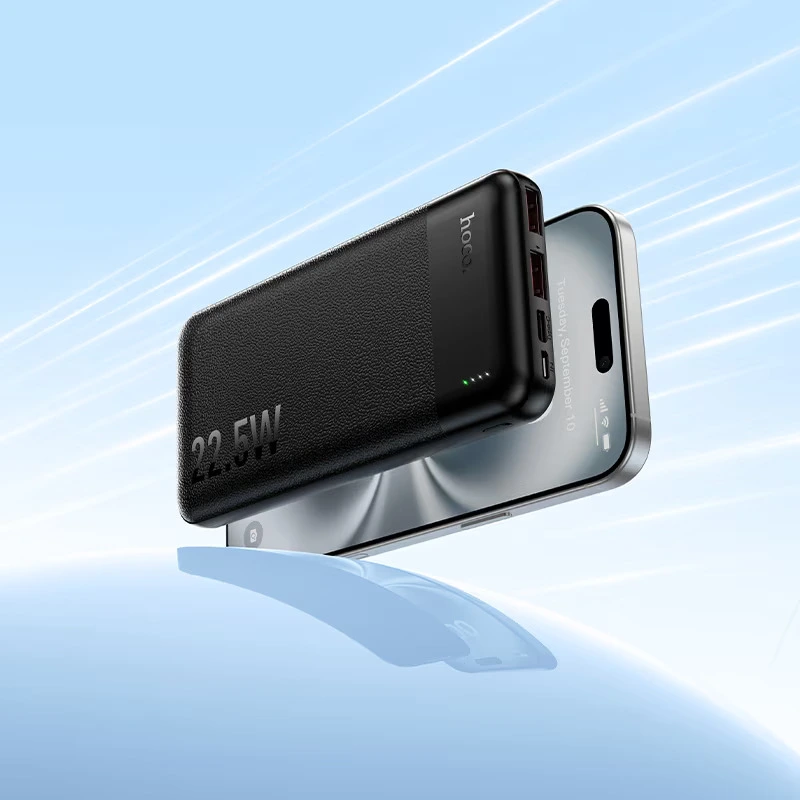 Зовнішній акумулятор HOCO J159 Essence 22.5W+PD20W fully compatible power bank(10000mAh) Black — фото 7