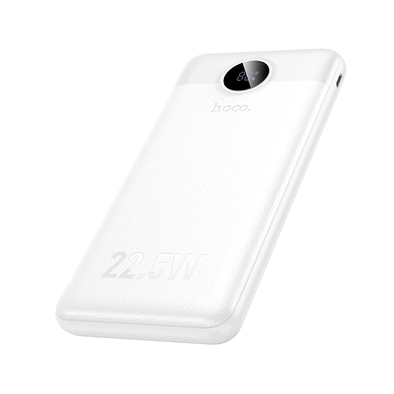 Зовнішній акумулятор HOCO J172 Precision 22.5W+PD20W fully compatible power bank(10000mAh) White — фото 3