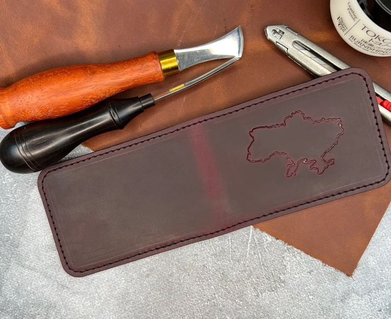 Шкіряна обкладинка ID паспорта та автодокументів "Crazy Hors", Марсала