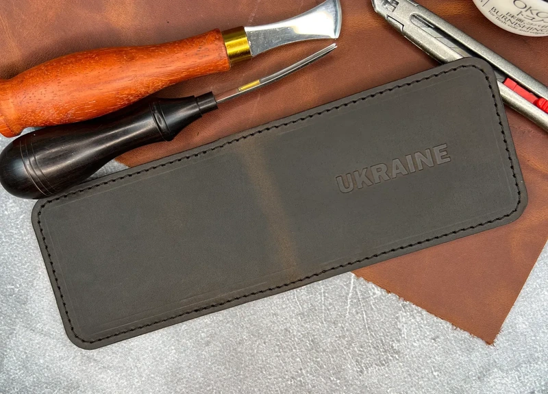 Шкіряна обкладинка ID паспорта та автодокументів "Crazy Hors", Шоколадний