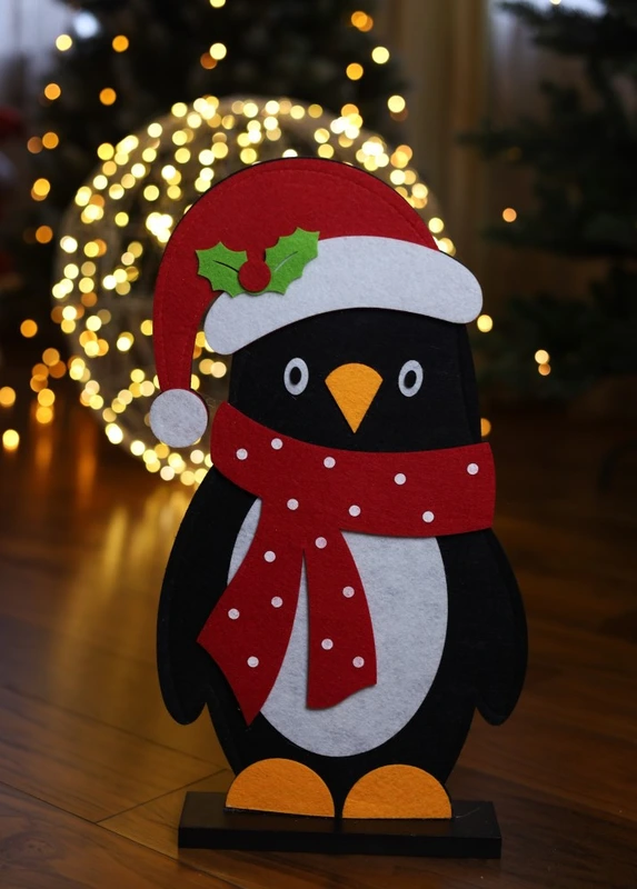 Новорічна фігура з фетру Пінгвін, 46,5*27,5*6 см "House of Seasons"