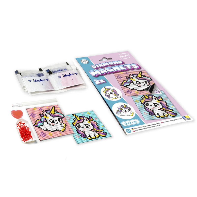 Алмазна мозаїка "Синій колір" Ідейка AMG1062 9x9 см