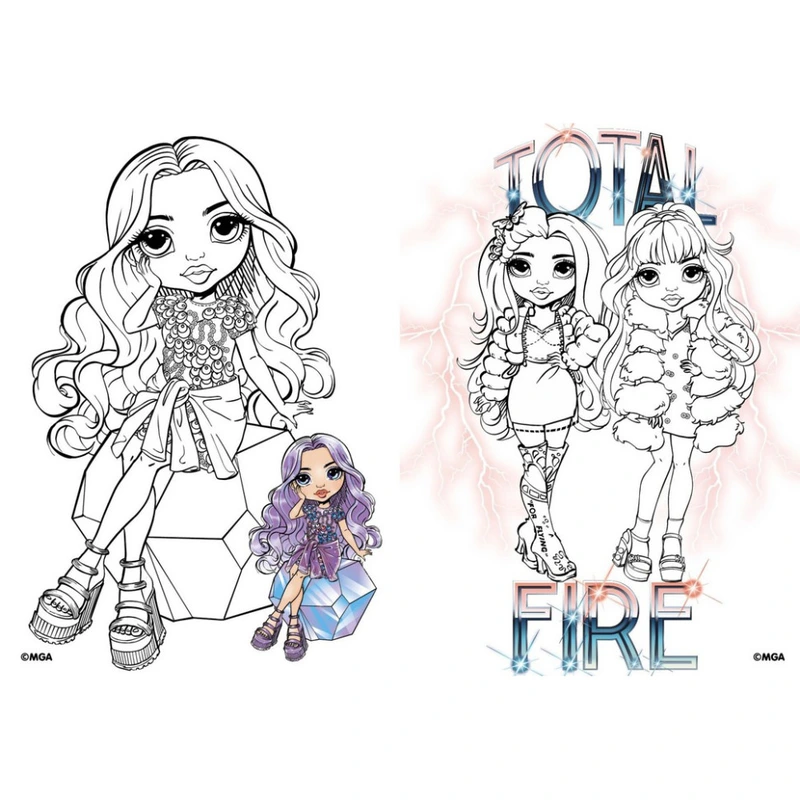 Дитяча книжка-розмальовка "The creative Rainbow" LCB12 зі стікерами