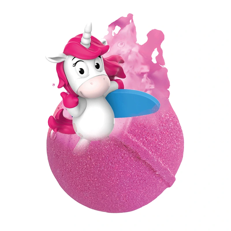Ароматна бомбочка для ванни з іграшкою Inkee - ЄДИНОРІЖКИ (у диспл., в асорт.)