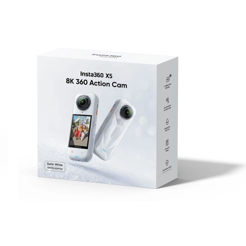 Екшн-камера Insta360 X5 Standard Bundle Satin White Limited Edition