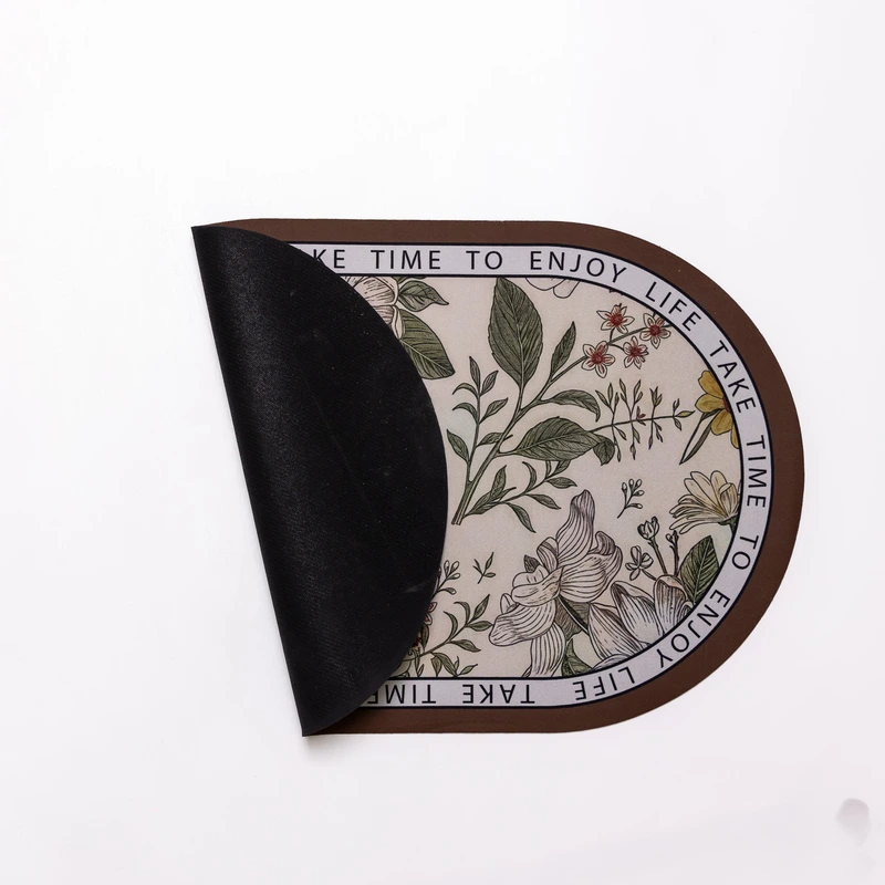 Килимок діатомітовий Floral Oval 38*58 см універсальний овальний HP-42-50