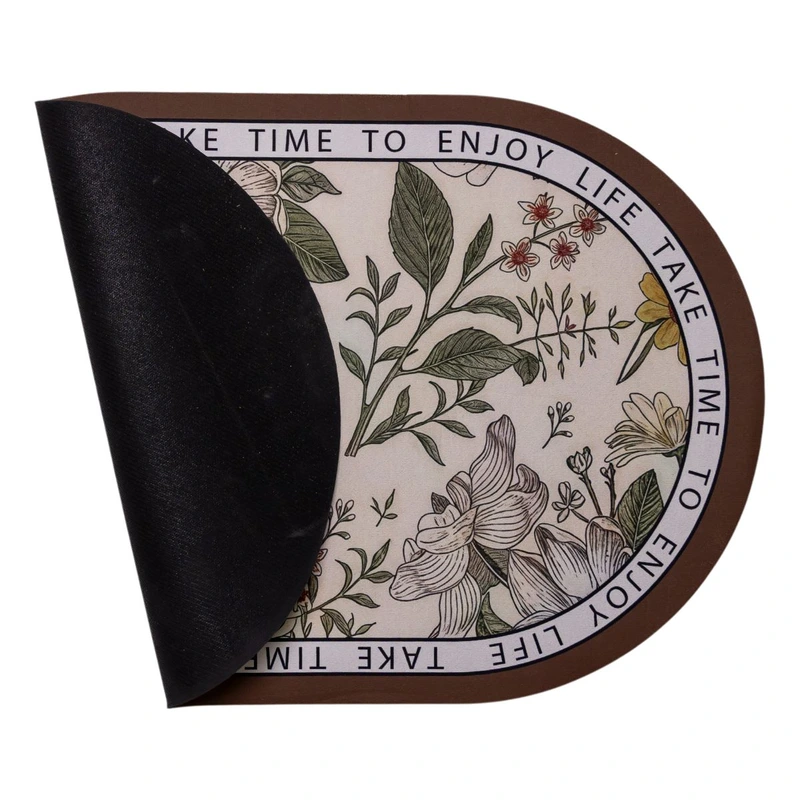 Килимок діатомітовий Floral Oval 58*38 см універсальний овальний HP-42-50