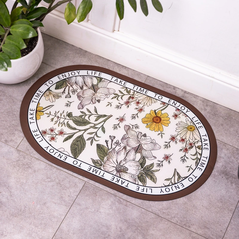 Килимок діатомітовий Floral Oval 58*38 см універсальний овальний HP-42-50 — фото 4