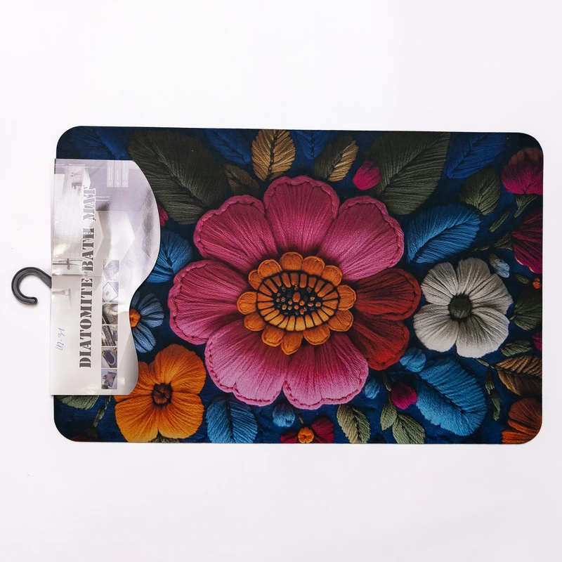 Килимок діатомітовий з 3D-ефектом Embroidered Bloomscape 38*58 см універсальний HP-42-31