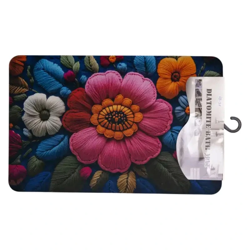 Килимок діатомітовий з 3D-ефектом Embroidered Bloomscape 58*38 см універсальний HP-42-31 — фото 3