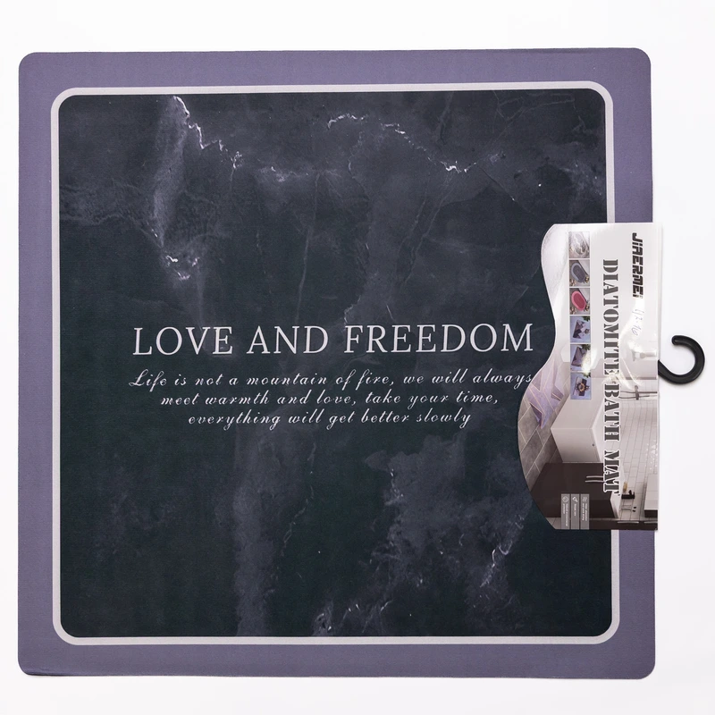 Килимок для ванної кімнати Love and freedom 58*58 см діатомітовий HP-42-10 — фото 3