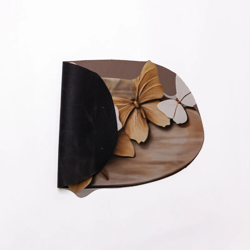 Килимок для ванної кімнати з 3D-ефектом Petal Relief 38*58 см діатомітовий Коричневий HP-42-35