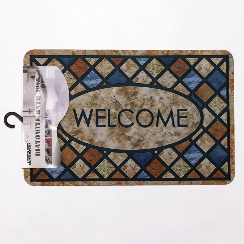 Килимок придверний Framed Welcome 58*38 см діатомітовий HP-42-40 — фото 3