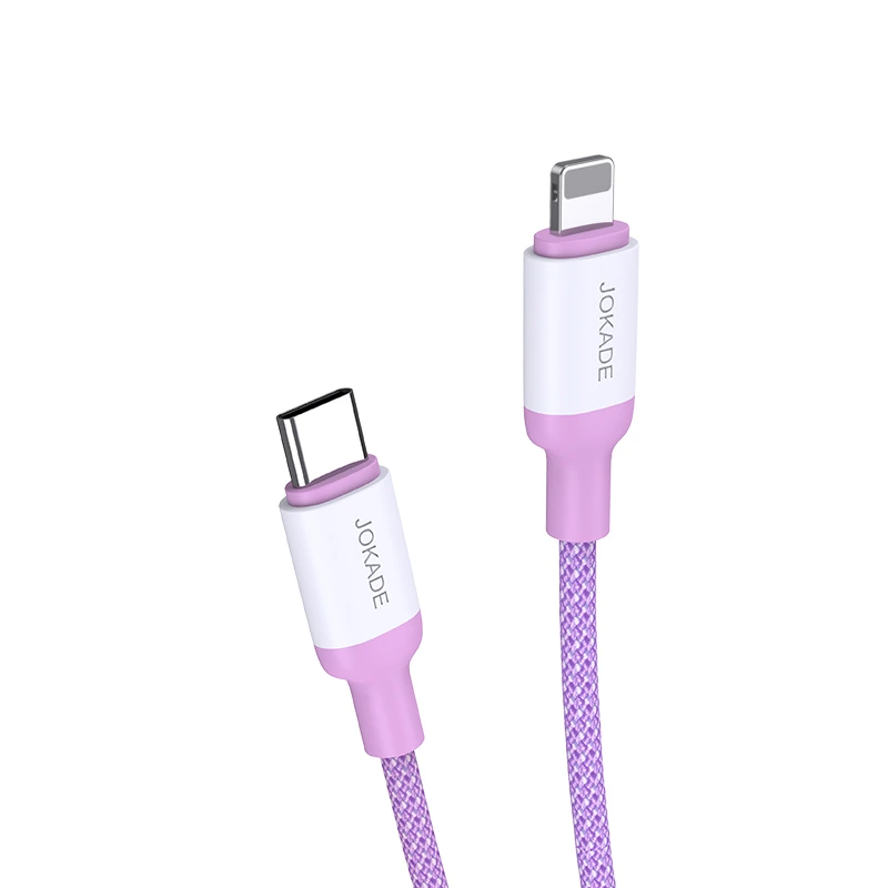 Кабель Jokade JA014 PD Type-C – Lightning 20W/1м- фіолетовий