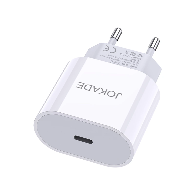 Мережевий зарядний пристрій Jokade JB009 (USB-C/PD25W)- білий