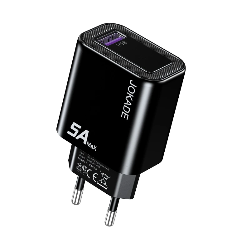 Мережевий зарядний пристрій Jokade JB140 (1USB/5A)- чорний