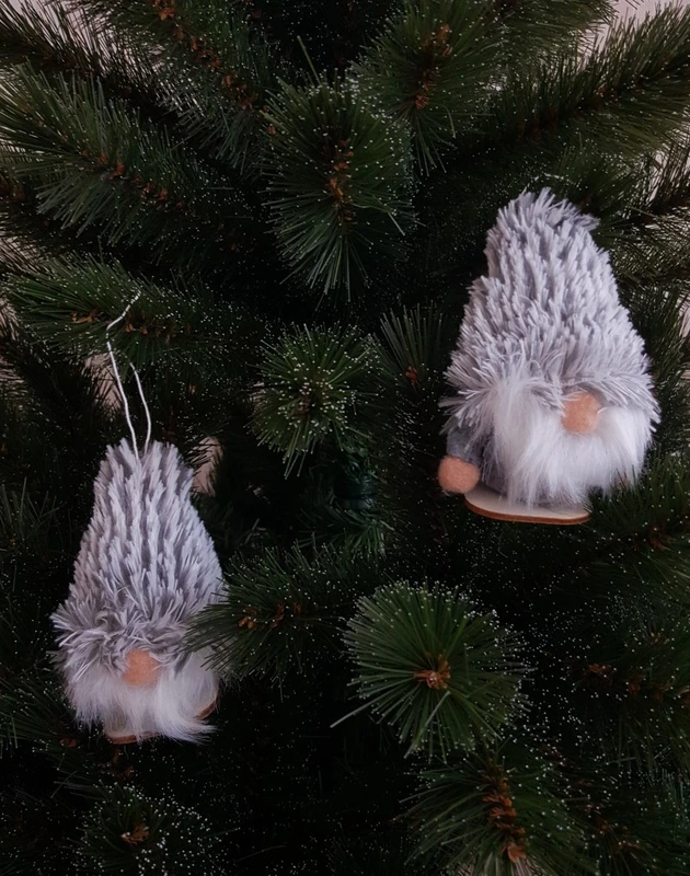 Набір новорічних прикрас Jumi "Гноми", 2шт, текстиль