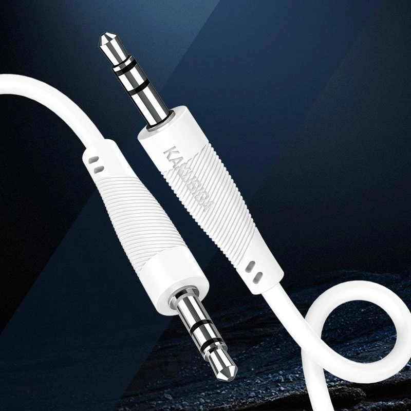 AUX кабель Kakusiga KSC-893 3.5мм - 3.5мм- білий