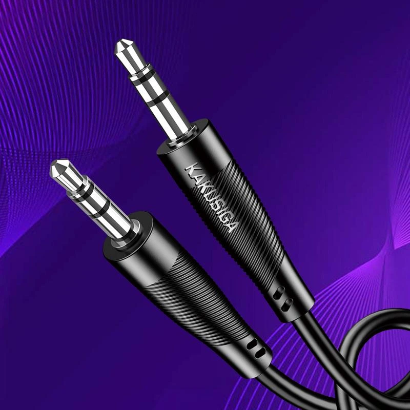 AUX кабель Kakusiga KSC-893 3.5мм - 3.5мм- чорний