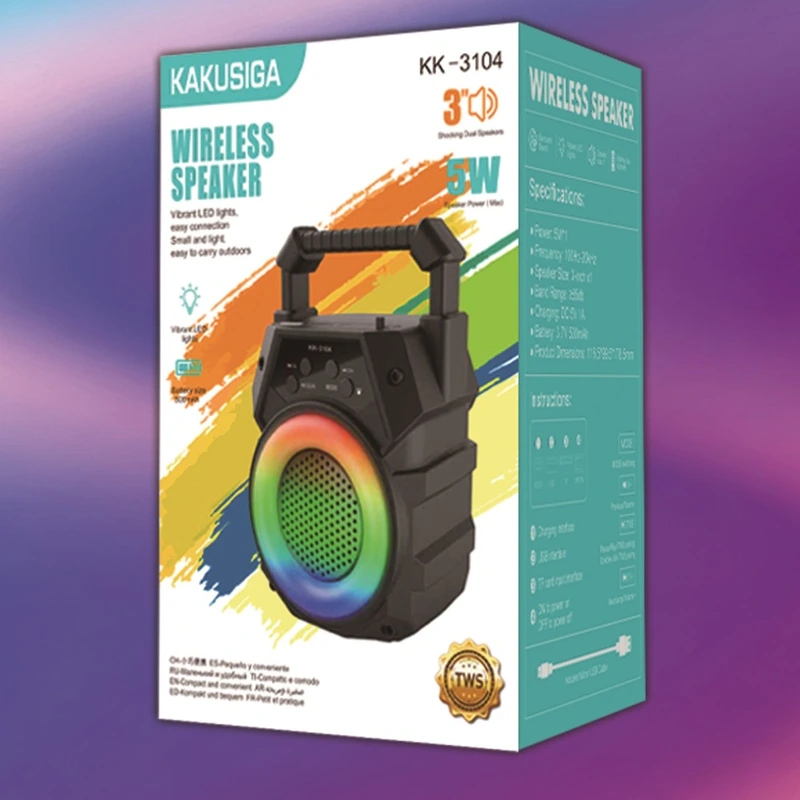 Bluetooth колонка Kakusiga KK-3104 (5W)- чорний