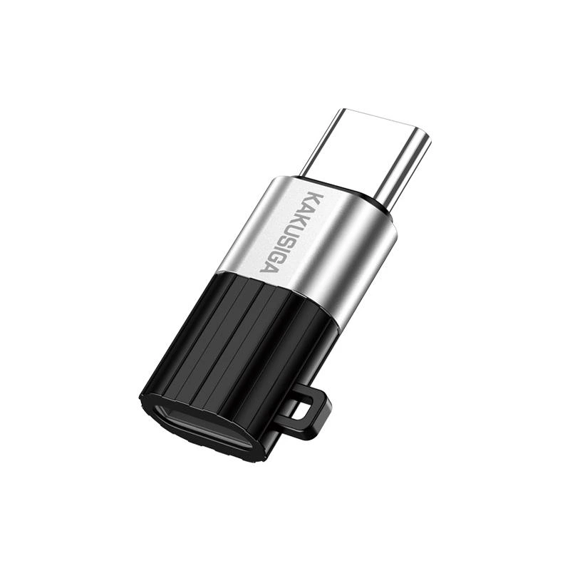 Перехідник Kakusiga KSC-1418 Type-C Male -  Lightning Female- чорний