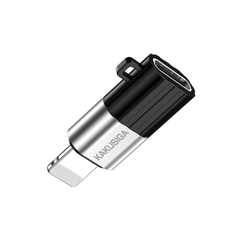 Перехідник Kakusiga KSC-1419 Lightning Male - Type-C Female- чорний