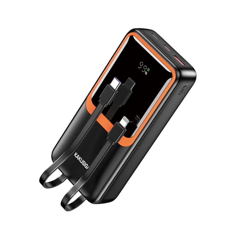 Портативний зарядний пристрій (Повербанк) Kakusiga KSC-1088 20000mAh (USB/2USB-C/22.5W)- чорний