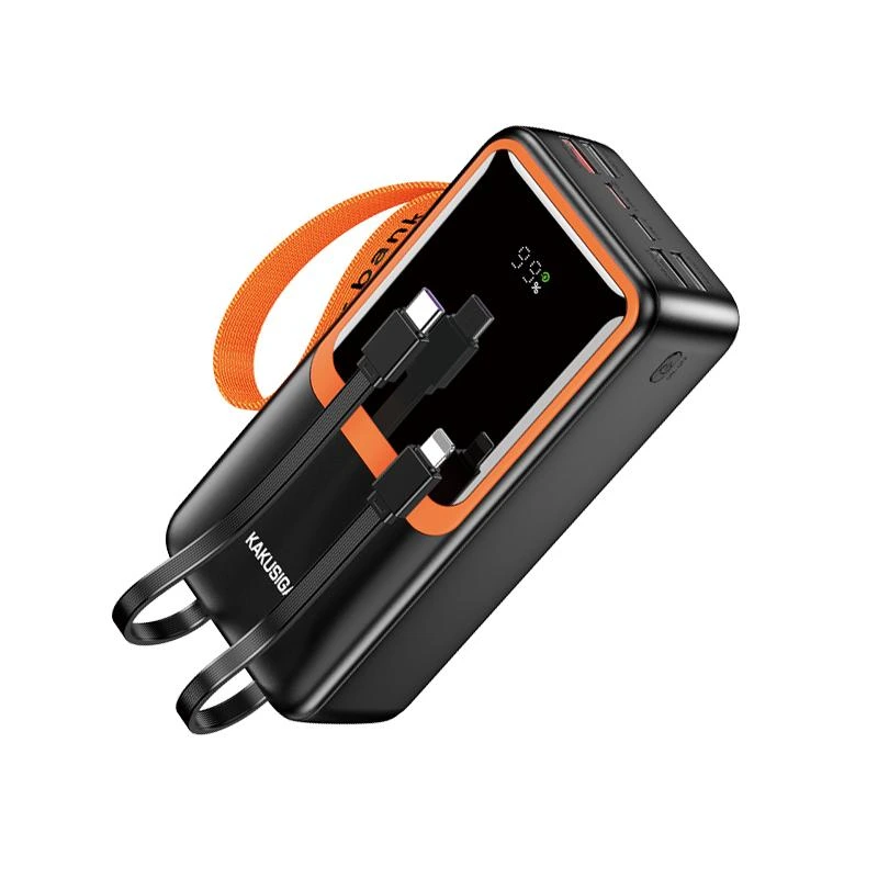 Портативний зарядний пристрій (Повербанк) Kakusiga KSC-1089 30000mAh (4USB/2USB-C/22.5W)- чорний