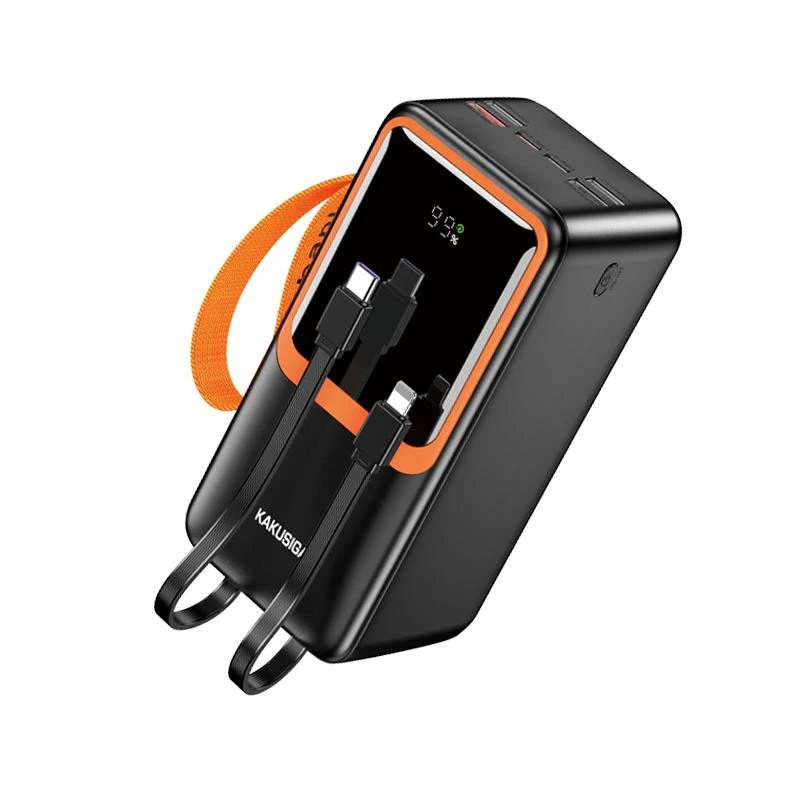 Портативний зарядний пристрій (Повербанк) Kakusiga KSC-1090 50000mAh (4USB/2USB-C/22.5W)- чорний