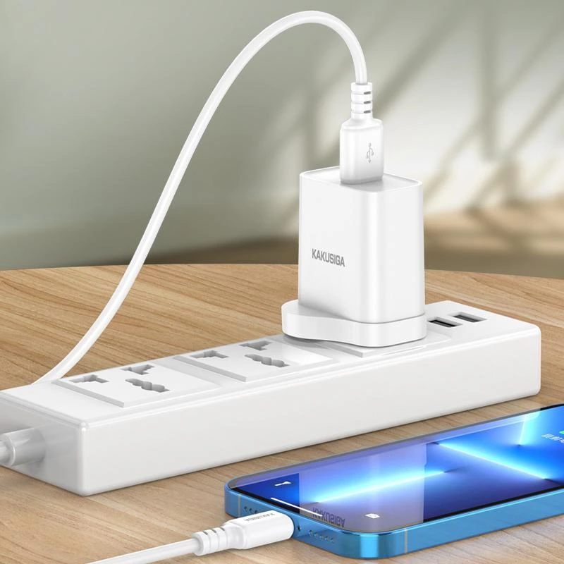 USB кабель Kakusiga KSC-982 Lightning (1м/3A)- білий