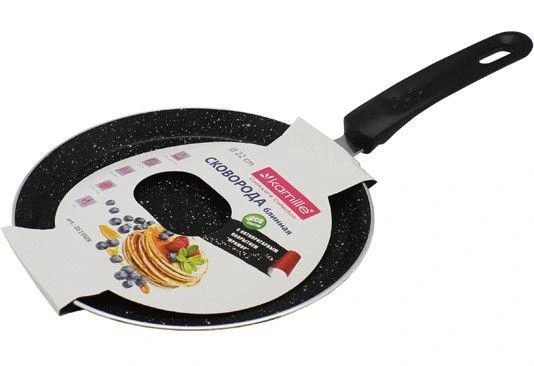 Сковорода для млинців Kamille Velbert Ø22см з мармуровим антипригарним покриттям