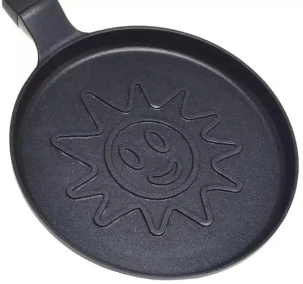 Сковорода млинцева індукційна Kamille "Сонечко" Ø18см з антипригарним покриттям