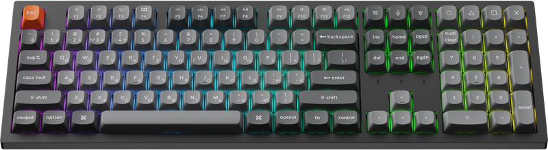 Клавіатура бездротова Keychron K10 Max Keychron Super Banana Switch Black RGB (K10M-H4-UA)