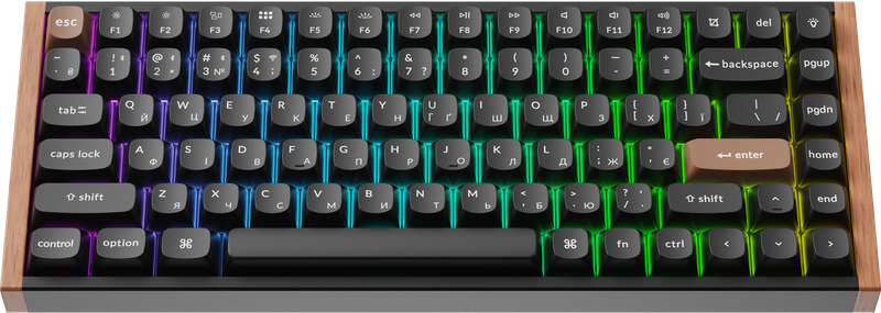 Клавіатура бездротова Keychron K2 HE Magnetic Switch Black RGB (K2H-F1-UA)