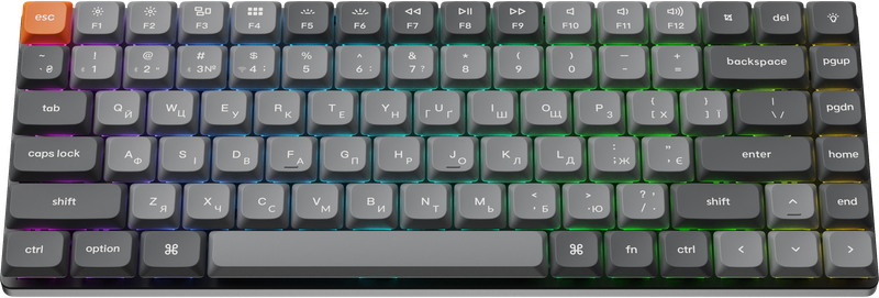 Клавіатура бездротова Keychron K3 Max Gateron Brown Switch Black RGB (K3M-H3-UA)
