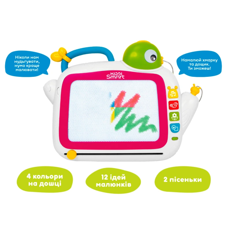 Розвивальна магнітна дошка KIDDI SMART - МУЗИЧНІ БАРВИ (українська)