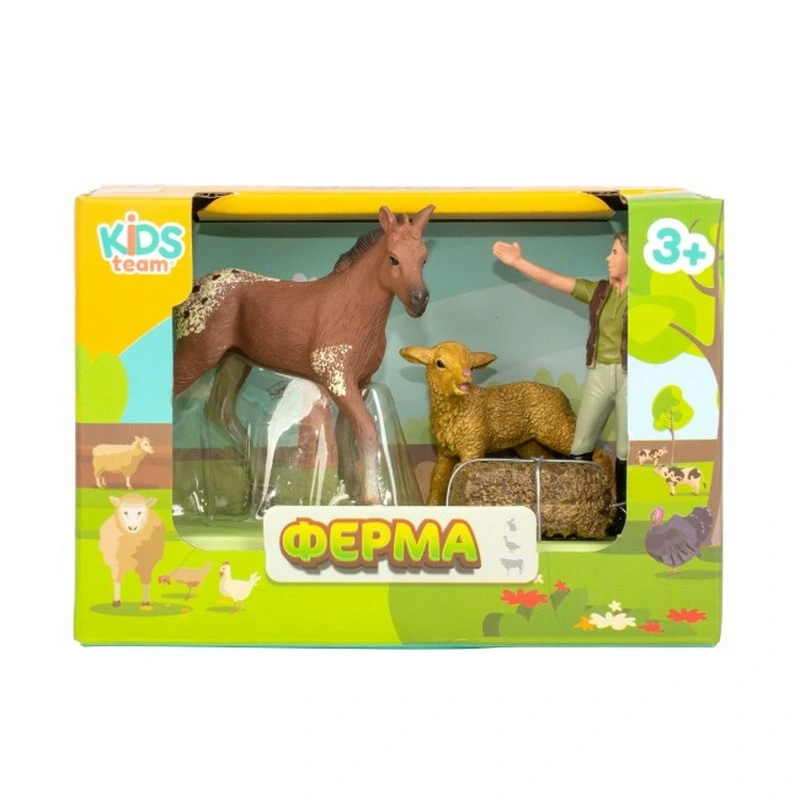 Дитячий іграшковий набір "Ферма" Q9899-T1_2 конячка, вівця, фермерка