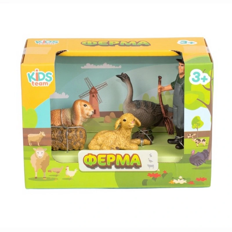 Дитячий іграшковий набір "Ферма" Q9899-T7_4 гусак, вівця, кролик