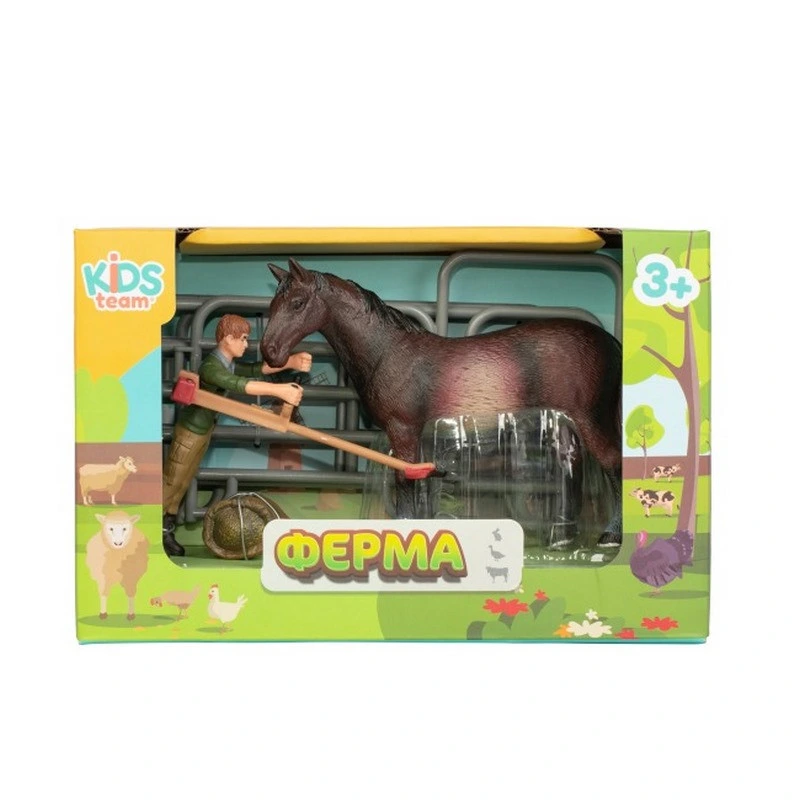 Дитячий іграшковий набір "Ферма" Q9899-X3_2 кінь з парканом