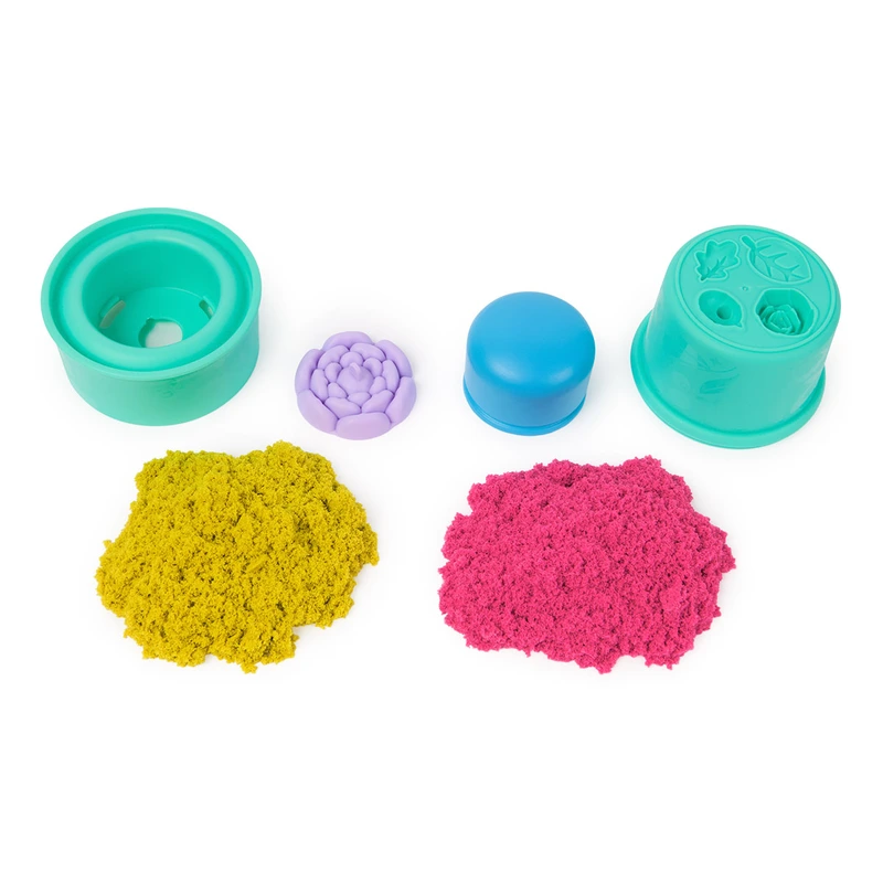 Набір піску для творчості - KINETIC SAND КАЗКОВІ КВІТИ (2 кольори, 227 g, аксес.)