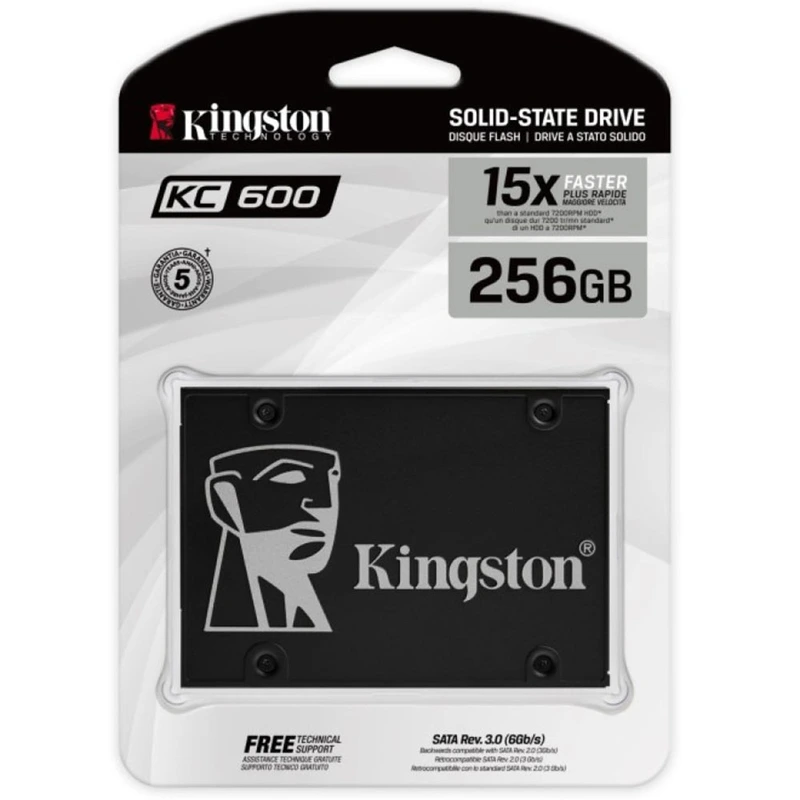 Накопичувач SSD Kingston KC600 256GB 2.5" SATAIII